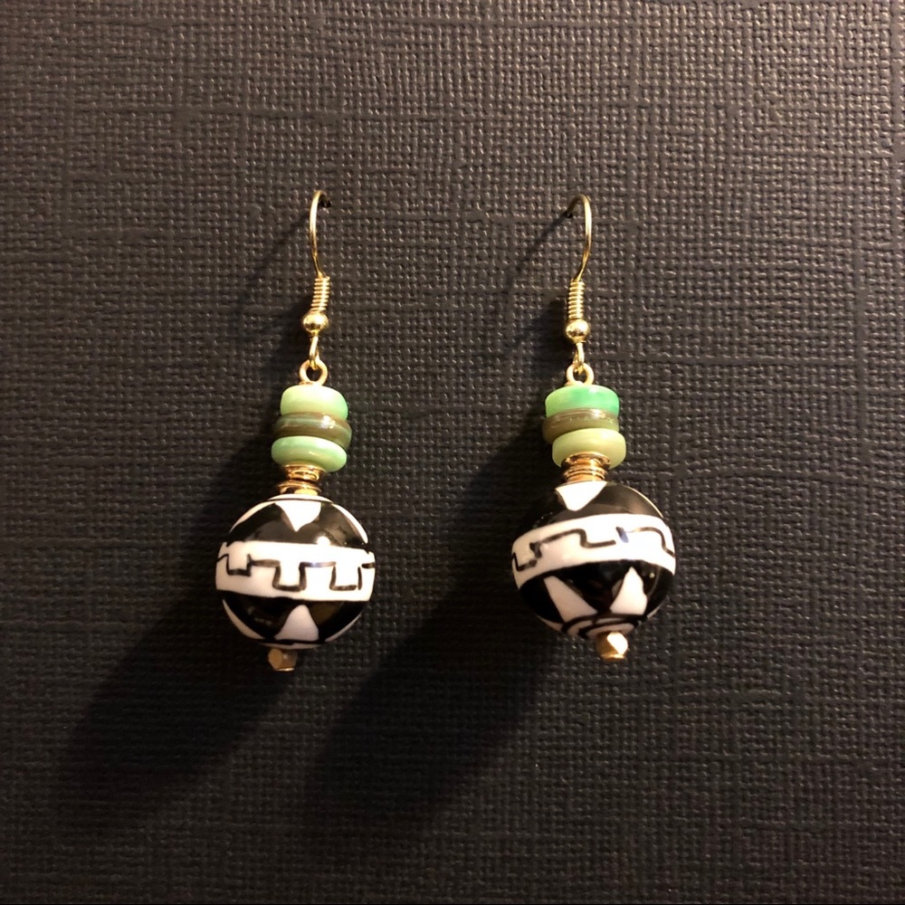 Ceramic & Shell Earrings